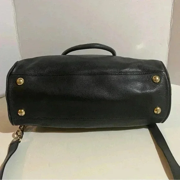 Michael kors Black leather satchel handbag - Picture 4 of 12